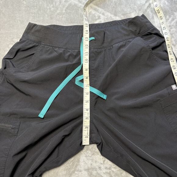 Figs Zamora Pants Women XL Black Classic Fit Drawstring Joggers Scrub - Picture 3 of 9